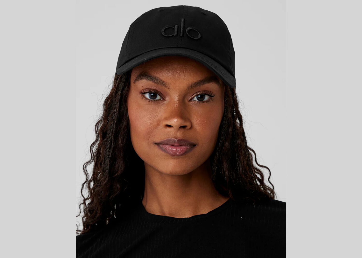 alo yoga off duty cap black black