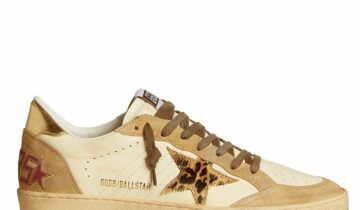 Golden Goose Ball-Star White Nappa Sand Suede (W)
