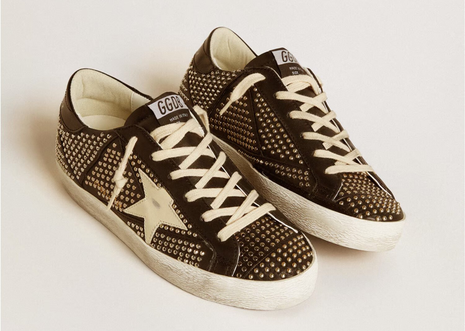 golden goose super star black nappa silver