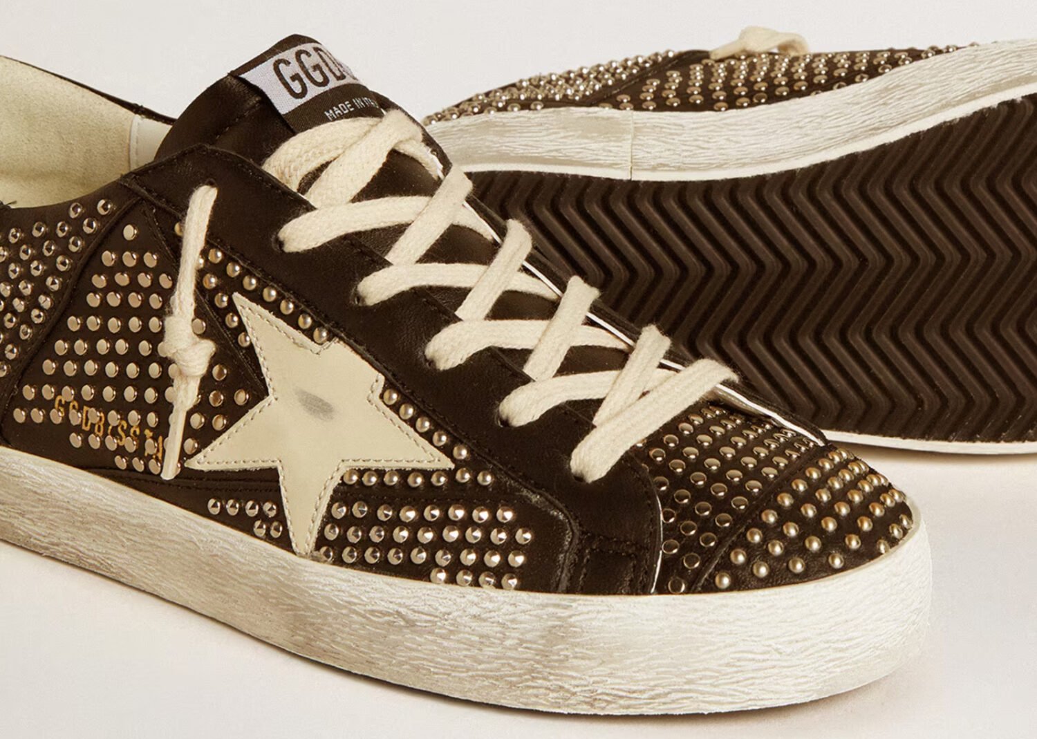 golden goose super star black nappa silver