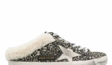 Golden Goose Super-Star Sabot Glitter Shearling (W)