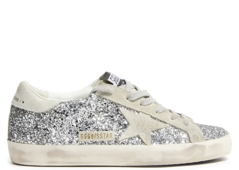 Golden Goose Super-Star Silver Glitter Ice Gray (W)