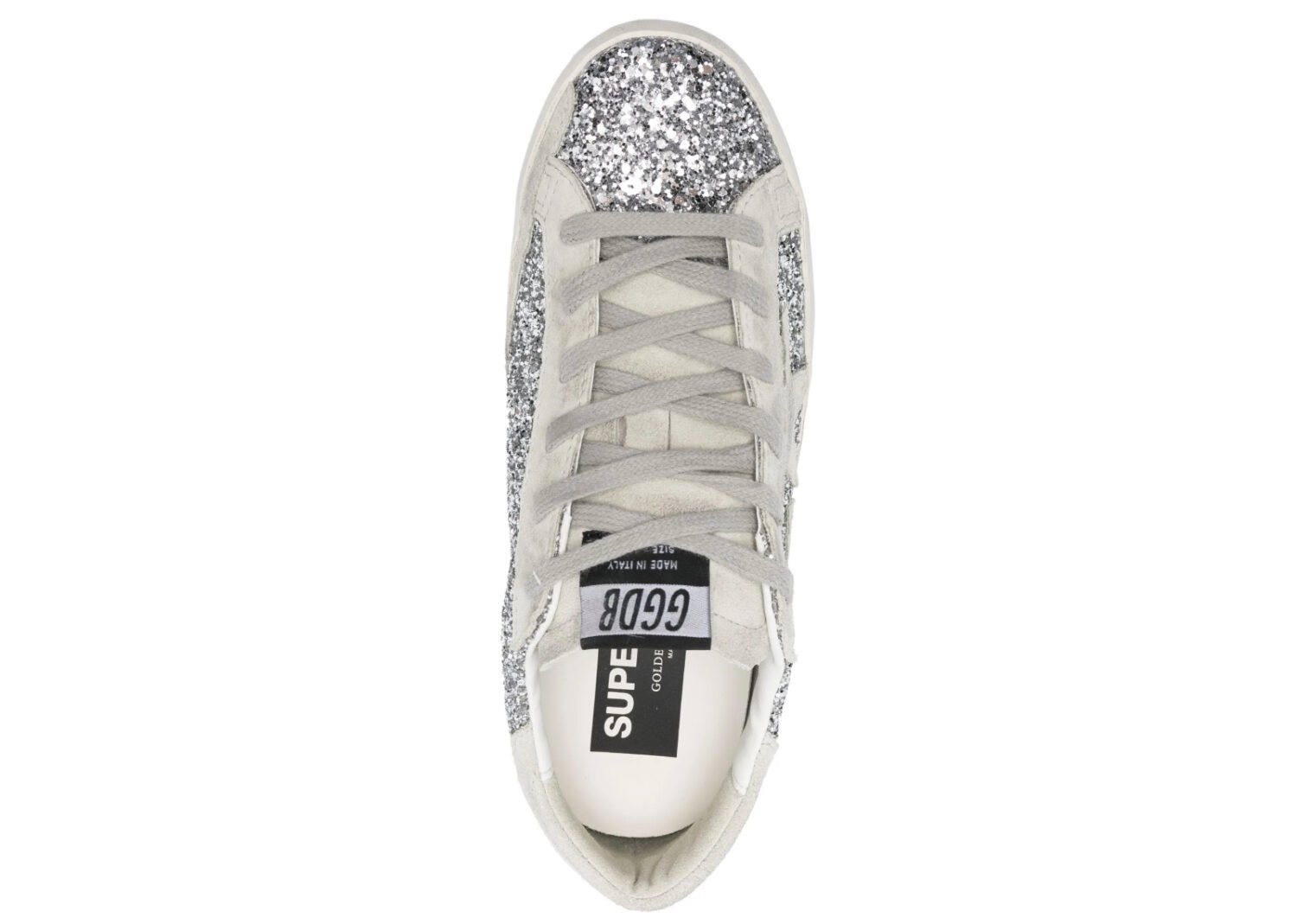 golden goose super star silver glitter ice gray (w)