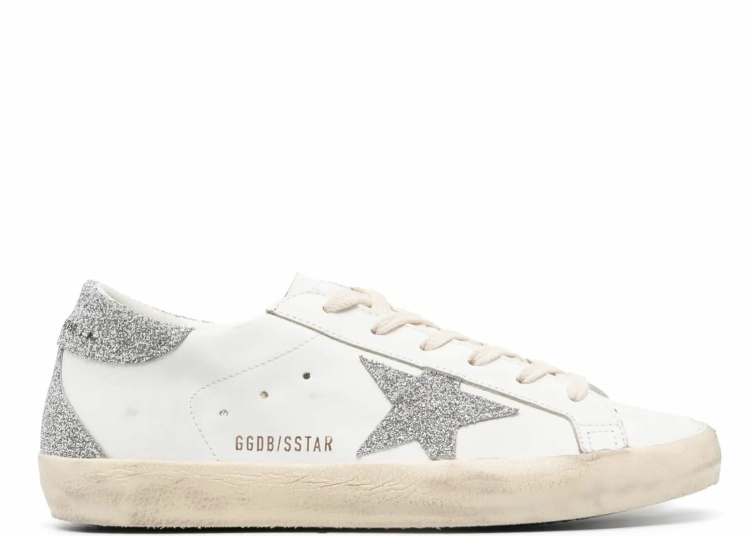 golden goose super star silver swarovski crystal star (w)