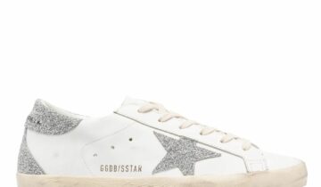 Golden Goose Super-Star Silver Swarovski Crystal Star (W)