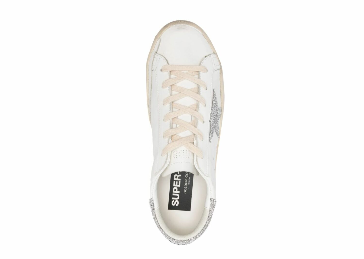 golden goose super star silver swarovski crystal star (w)