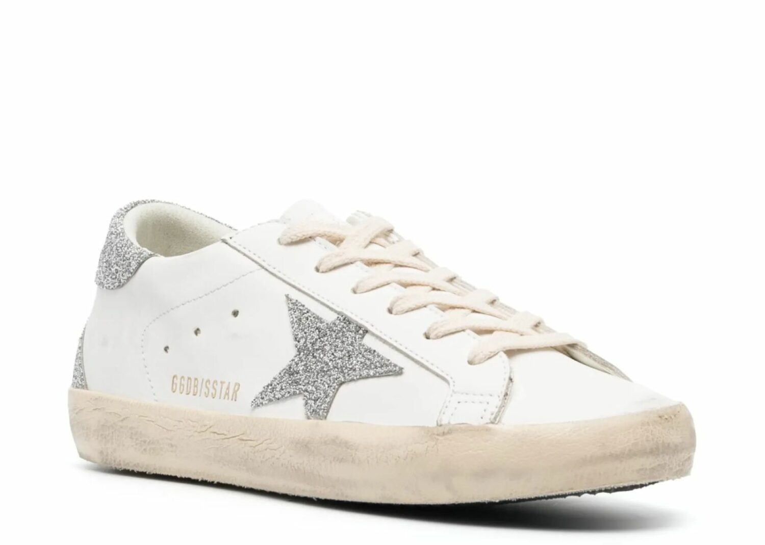 golden goose super star silver swarovski crystal star (w)