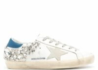 Golden Goose Super-Star White Swarovski Stone (W)