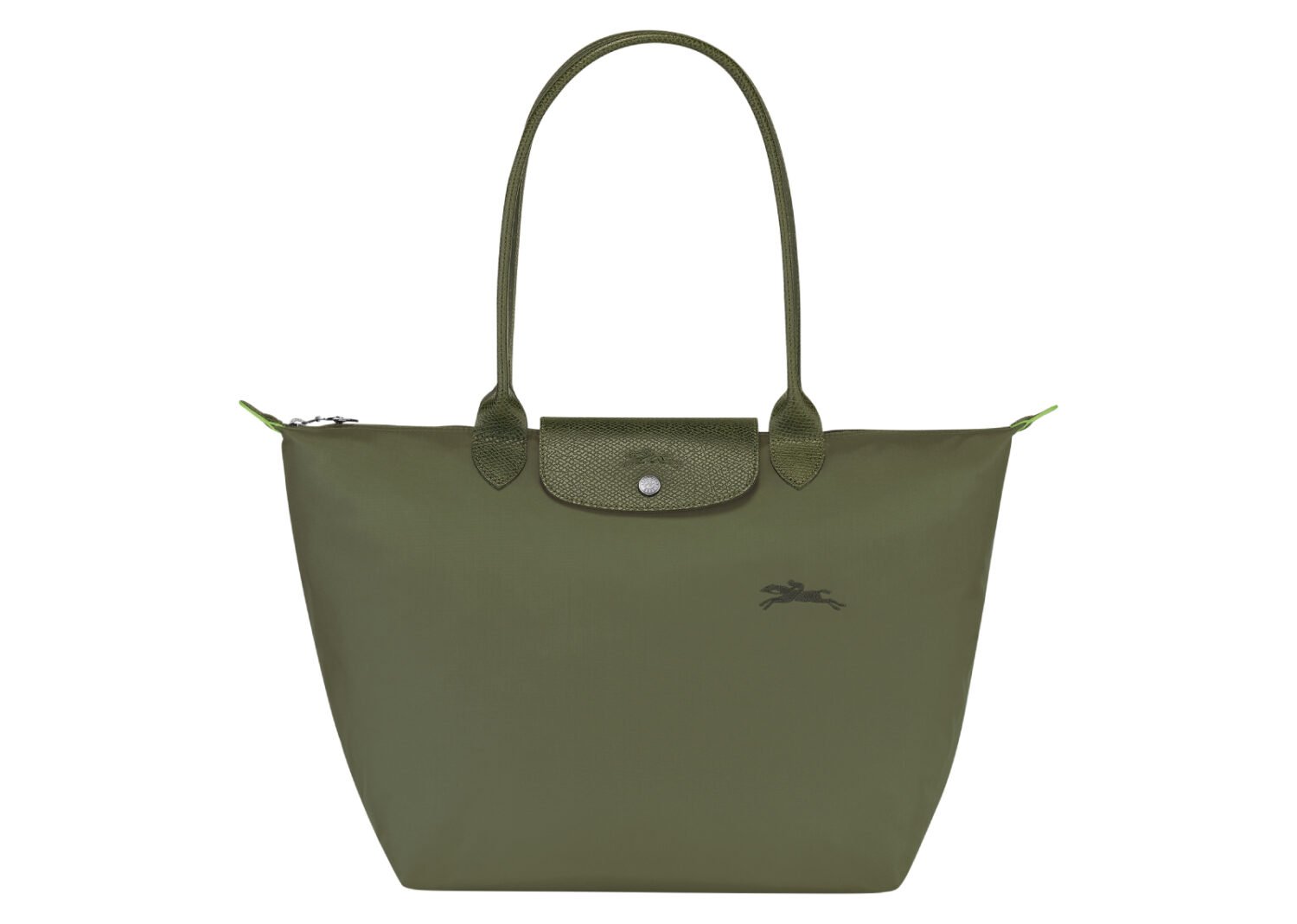 longchamp le pliage green large tote bag forest