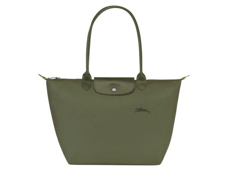 longchamp le pliage green large tote bag forest