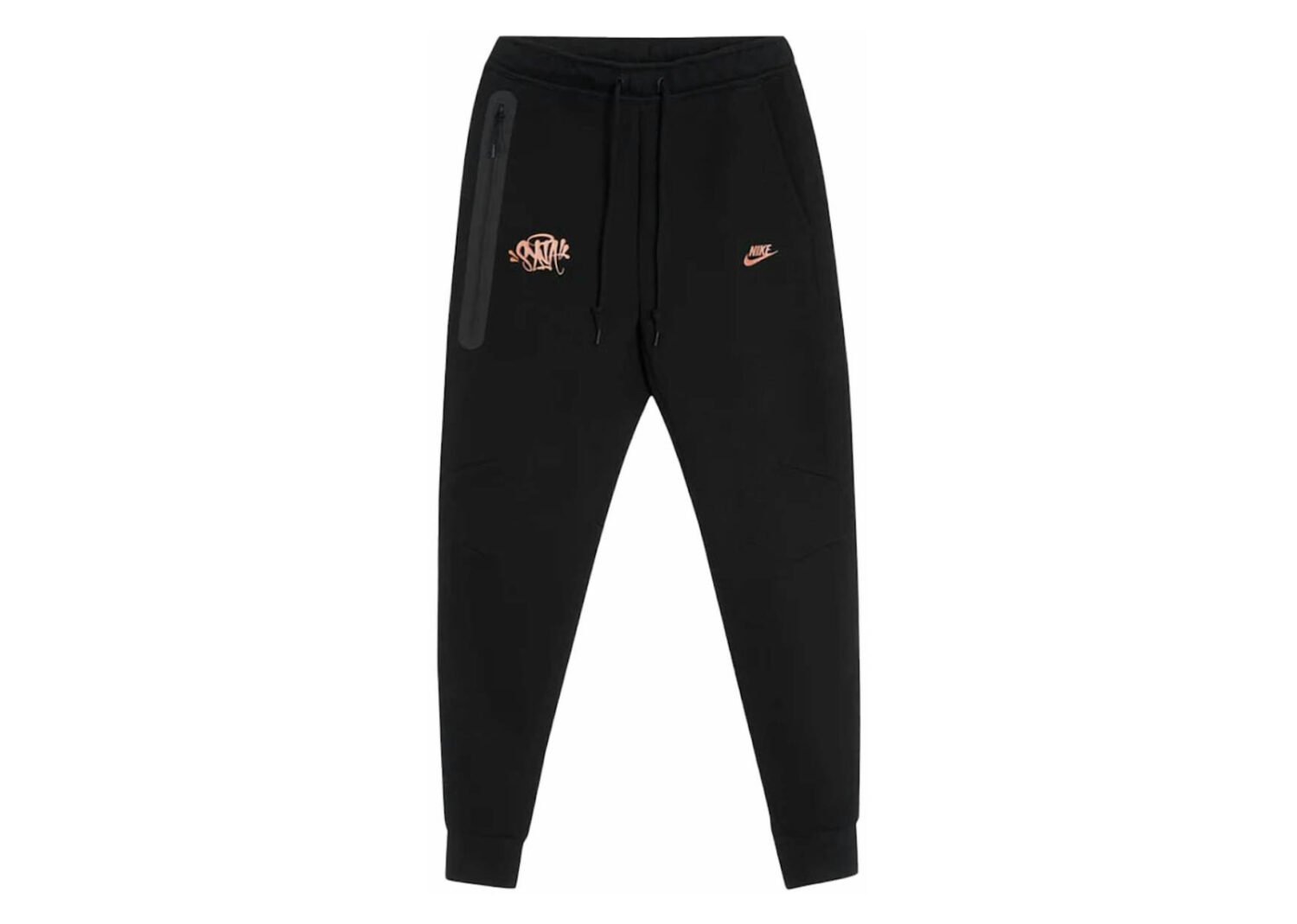 nike sportswear tech fleece x central cee syna world joggers black