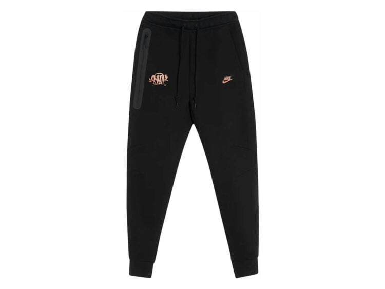 nike sportswear tech fleece x central cee syna world joggers black