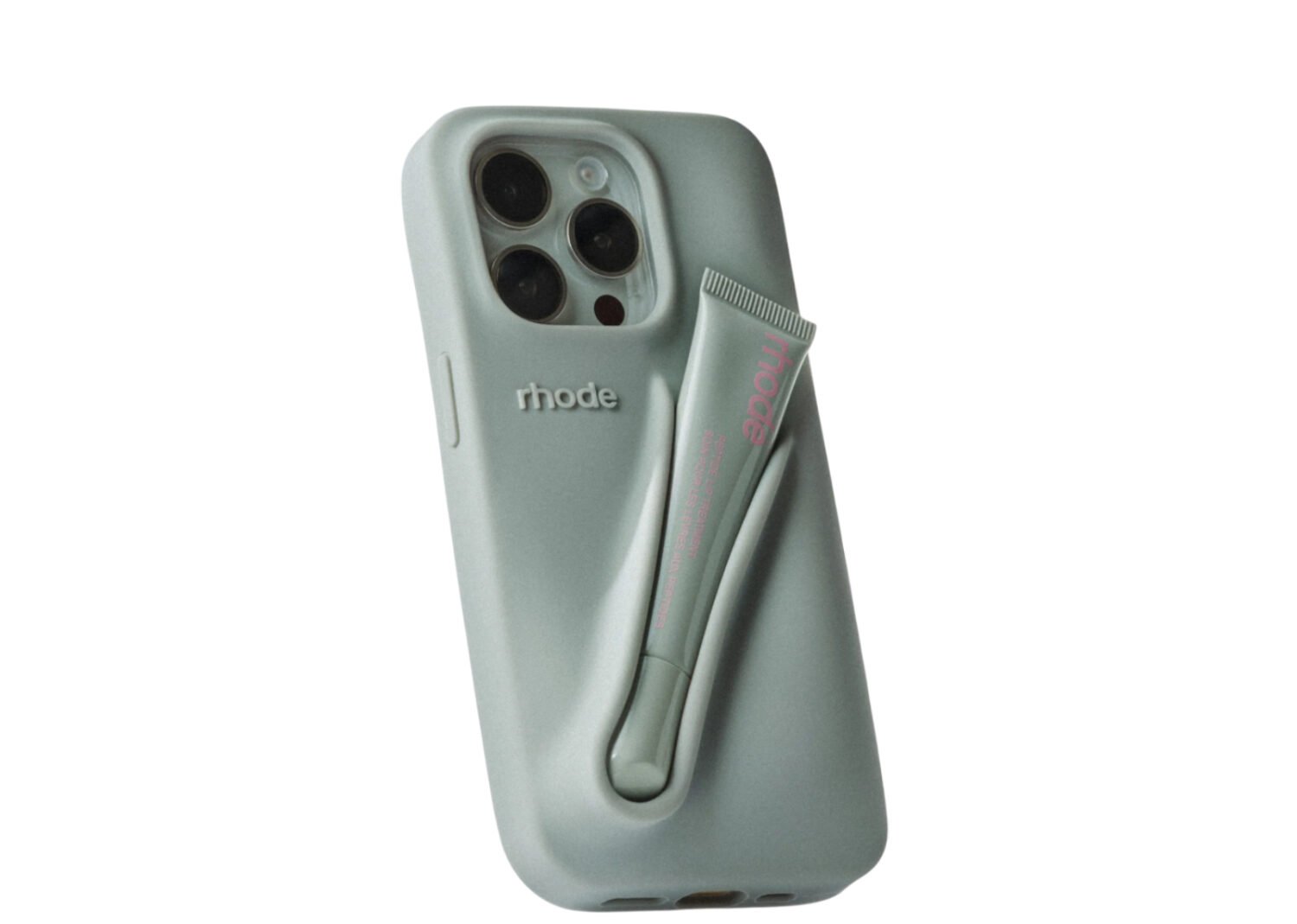 rhode lip case silicone iphone case grey