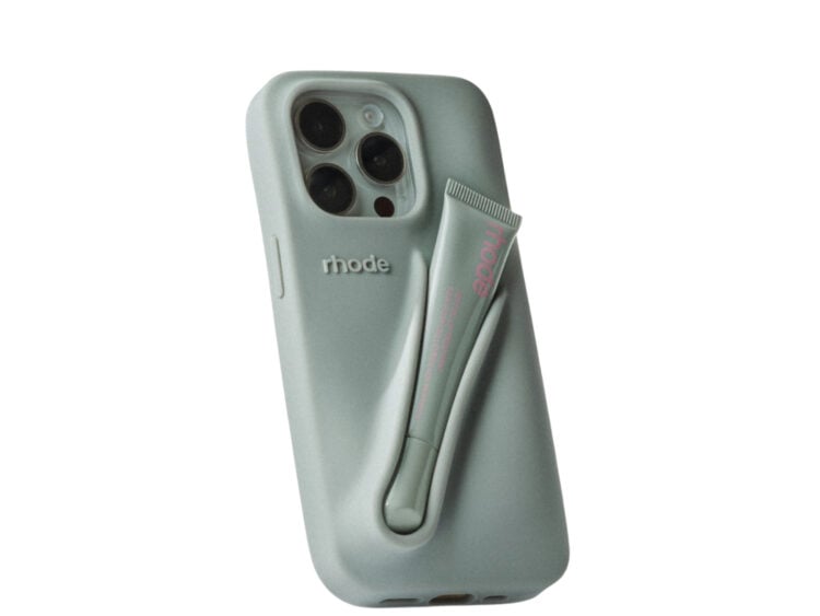 rhode lip case silicone iphone case grey