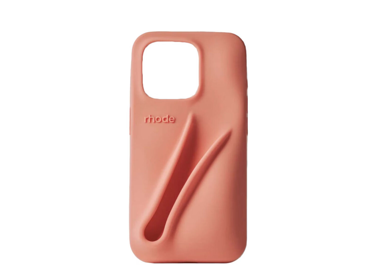 rhode lip case silicone iphone case peach pit