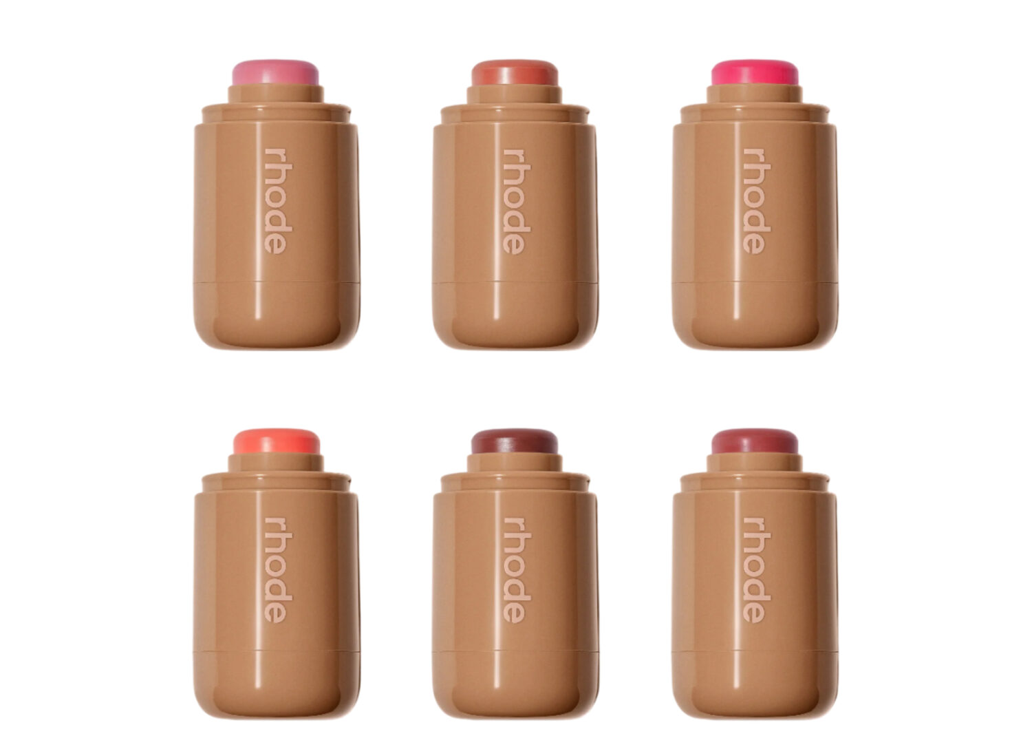 rhode pocket blush all six shades together