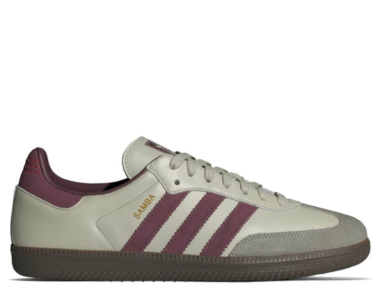 adidas samba og putty grey maroon