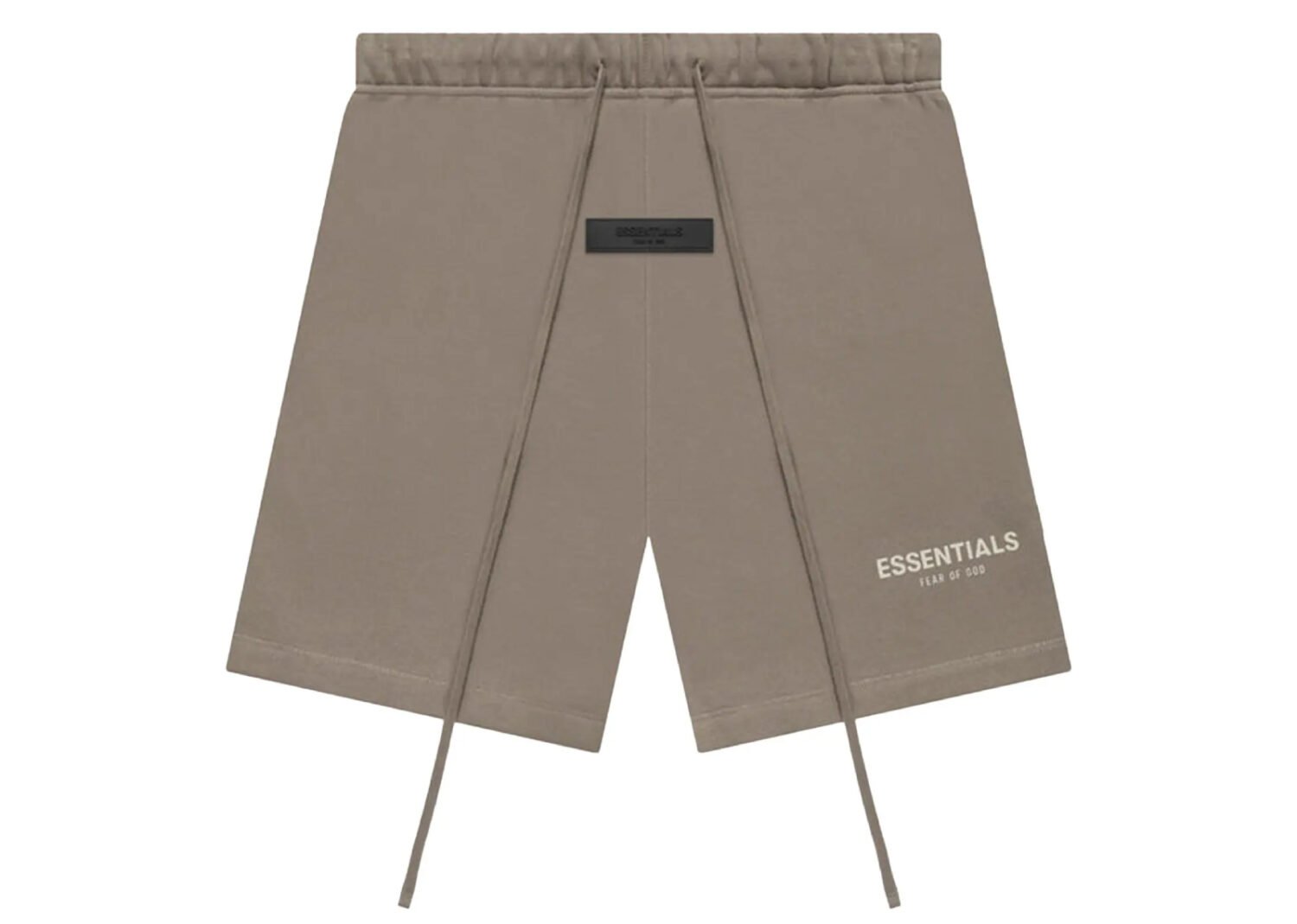 fear of god essentials shorts desert taupe