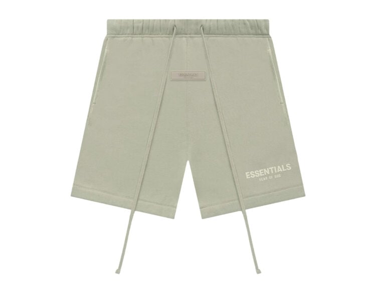 fear of god essentials shorts seafoam