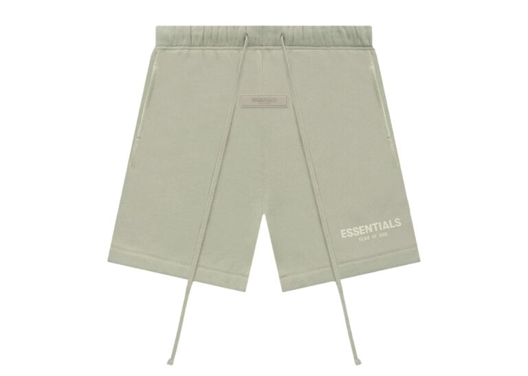 fear of god essentials shorts seafoam