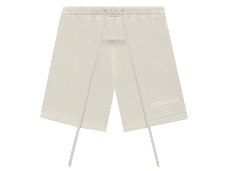 fear of god essentials shorts wheat