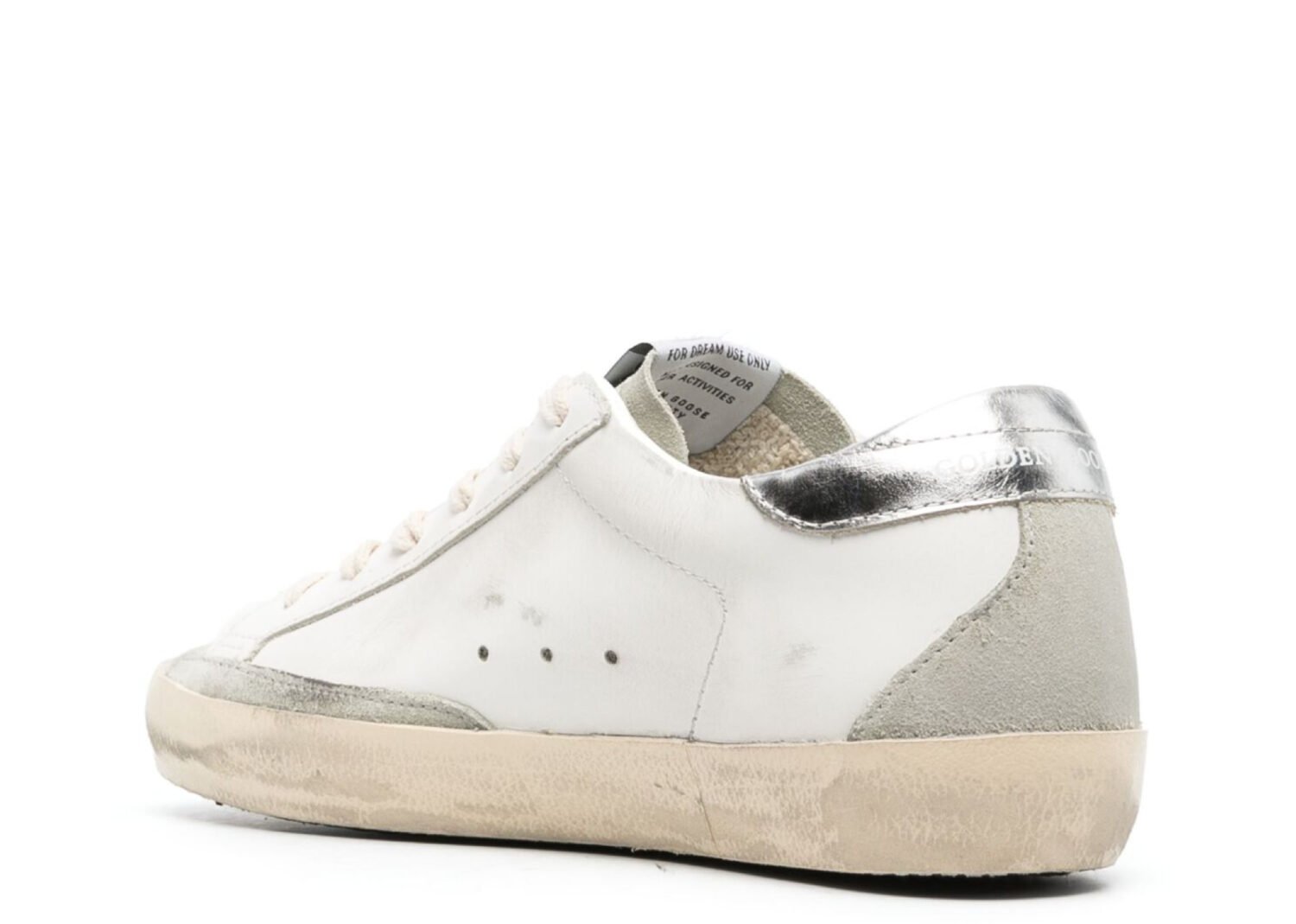 golden goose super star white ice gray gold glitter (w)