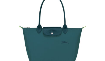 Longchamp Le Pliage Green Medium Tote Bag Peacock