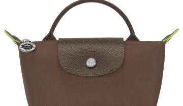 Longchamp Le Pliage Green Pouch With Handle Terra