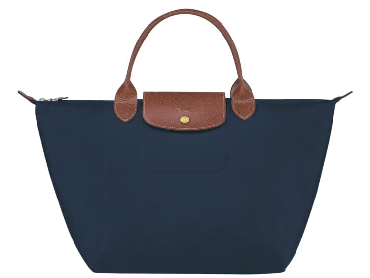 longchamp le pliage original medium handbag navy