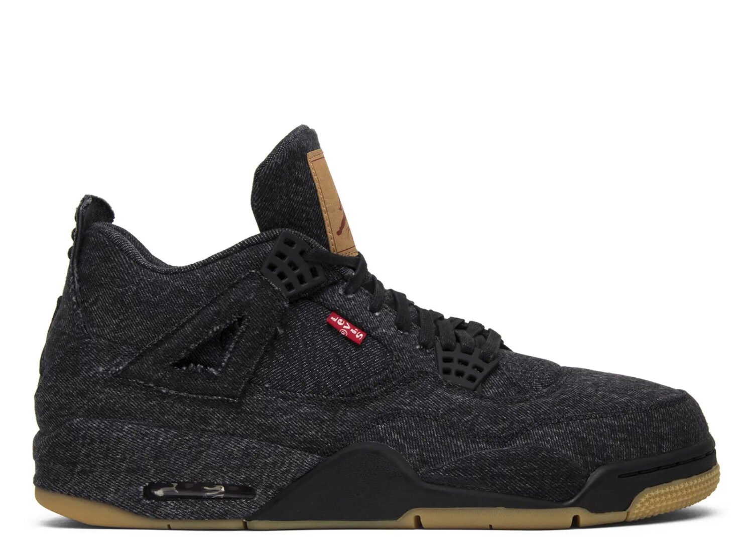 nike air jordan 4 retro levis black (levis tag)