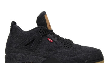 Nike Air Jordan 4 Retro Levis Black (Levis Tag)