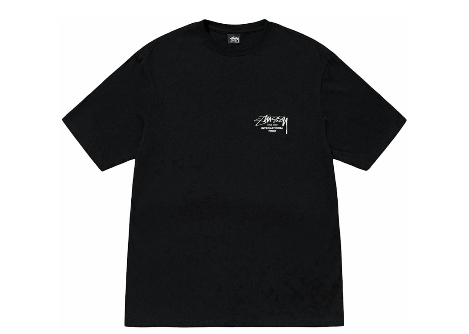 stussy beat sounds pigment dyed tee black