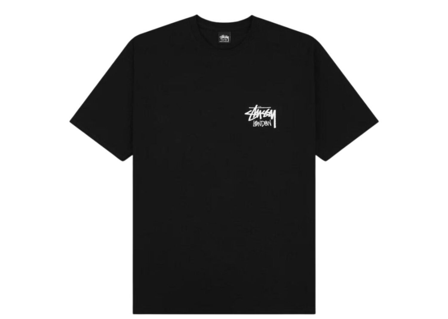 stussy stock london tee black (2024)