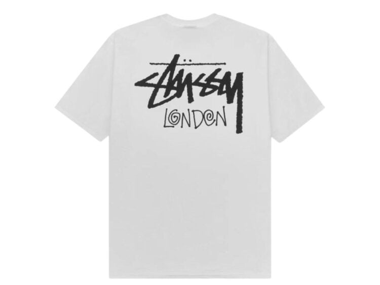 stussy stock london tee white (2024)