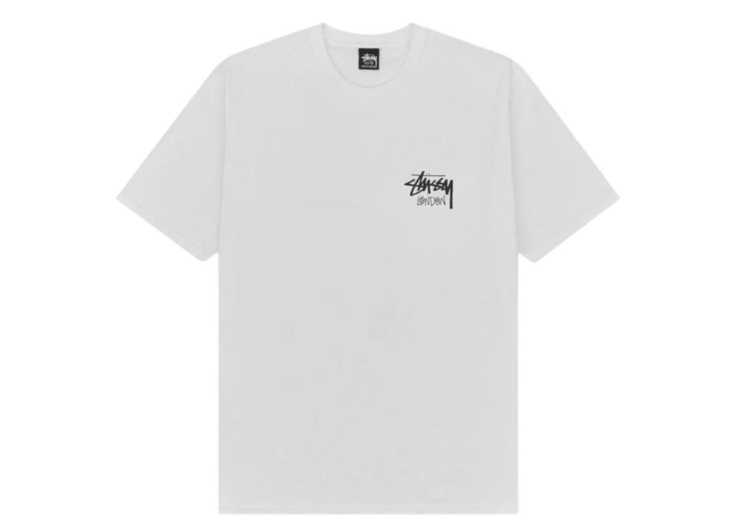 stussy stock london tee white (2024)