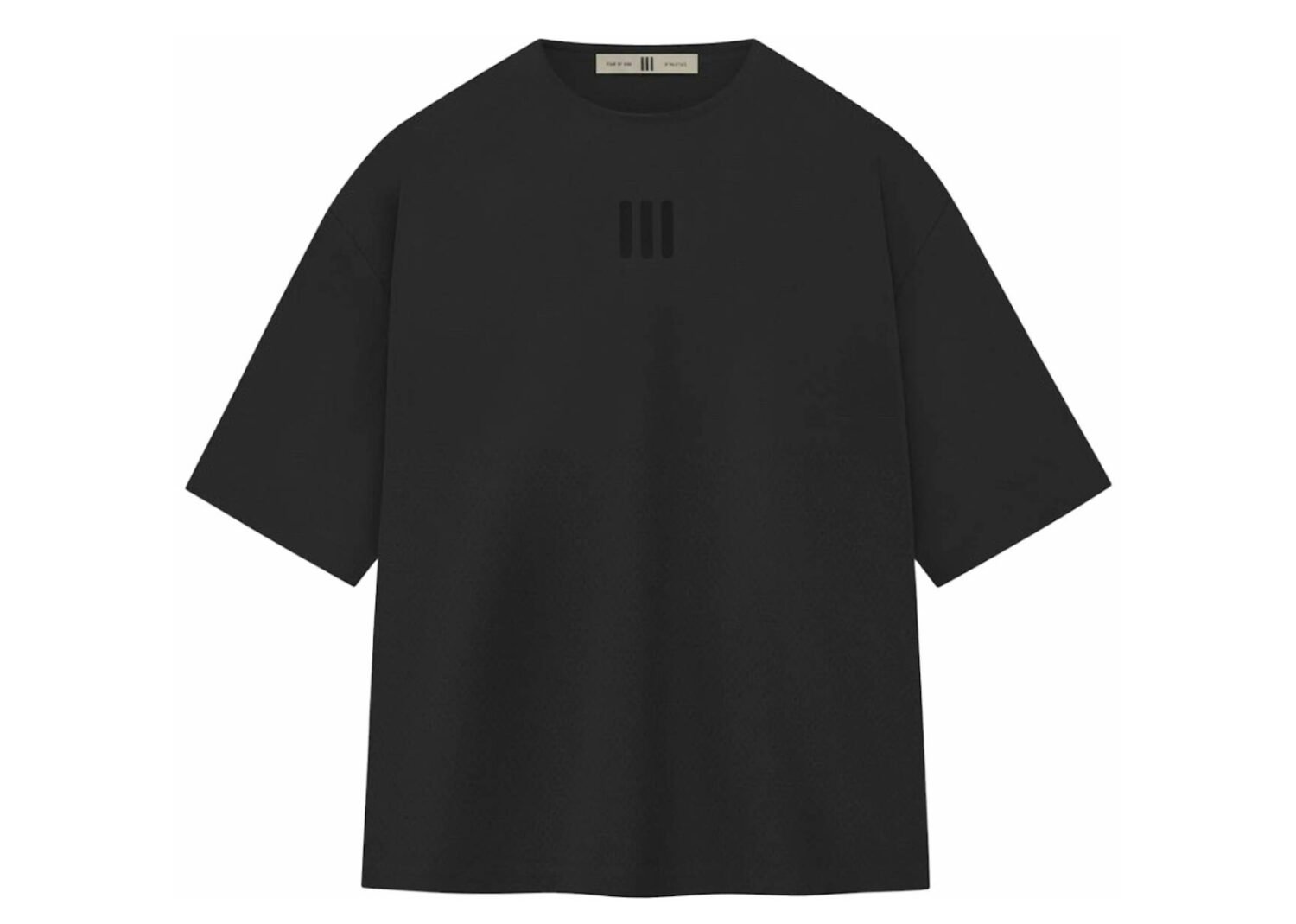 fear of god athletics performance jersey tee black