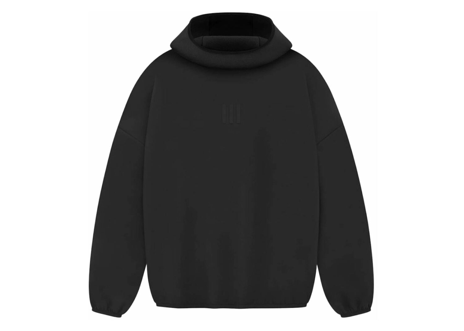 fear of god athletics suede fleece hoodie black