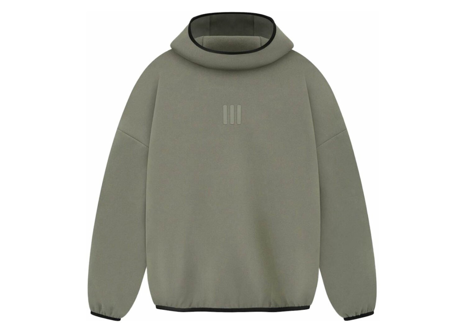 fear of god athletics suede fleece hoodie clay