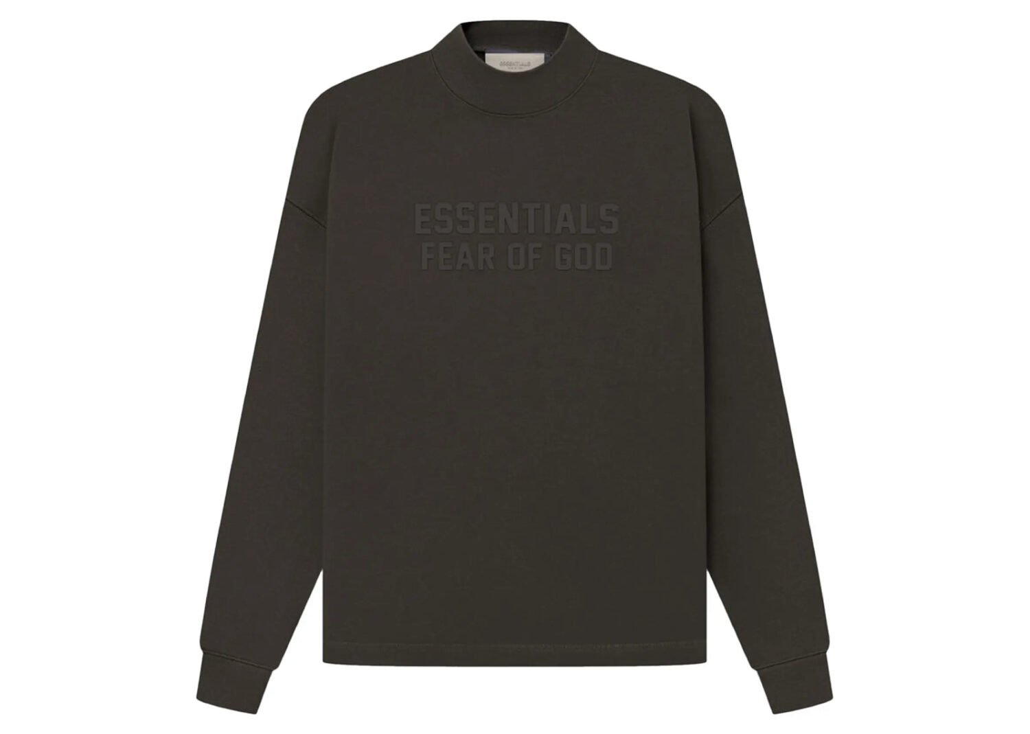 fear of god essentials relaxed crewneck off black