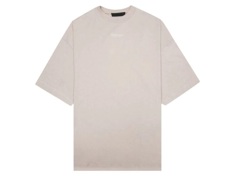 fear of god essentials tee silver cloud