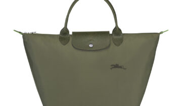 Longchamp Le Pliage Green Medium Handbag Forest