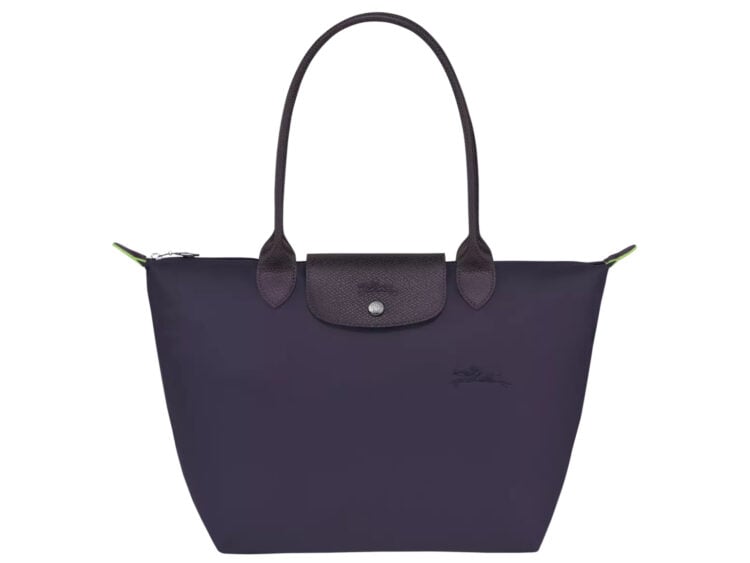 longchamp le pliage green medium tote bag bilberry