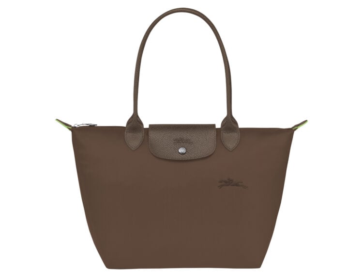 longchamp le pliage green medium tote bag terra