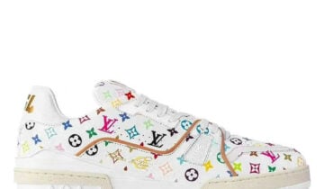 Louis Vuitton LV Trainer Takashi Murakami White