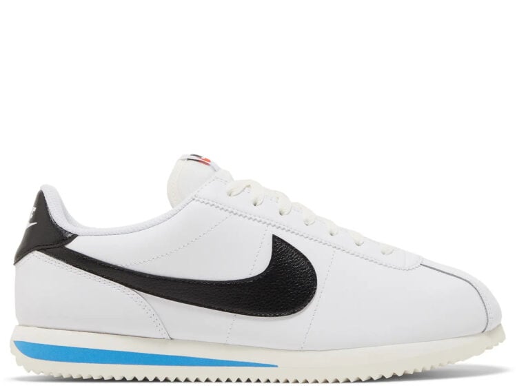 nike cortez 23 white black light photo blue