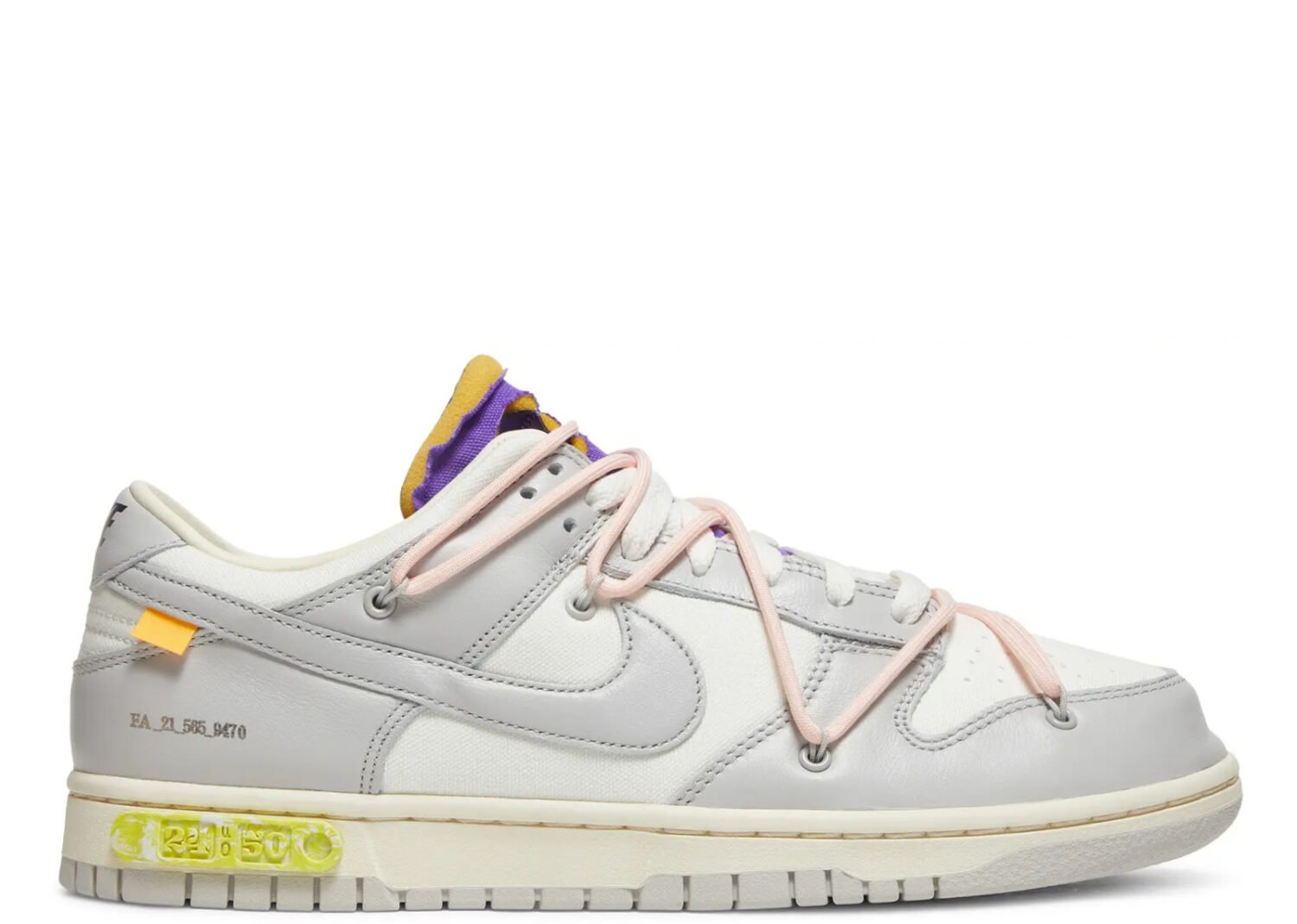 nike dunk low off white lot 24