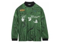 nike x off white allover print jersey kelly green