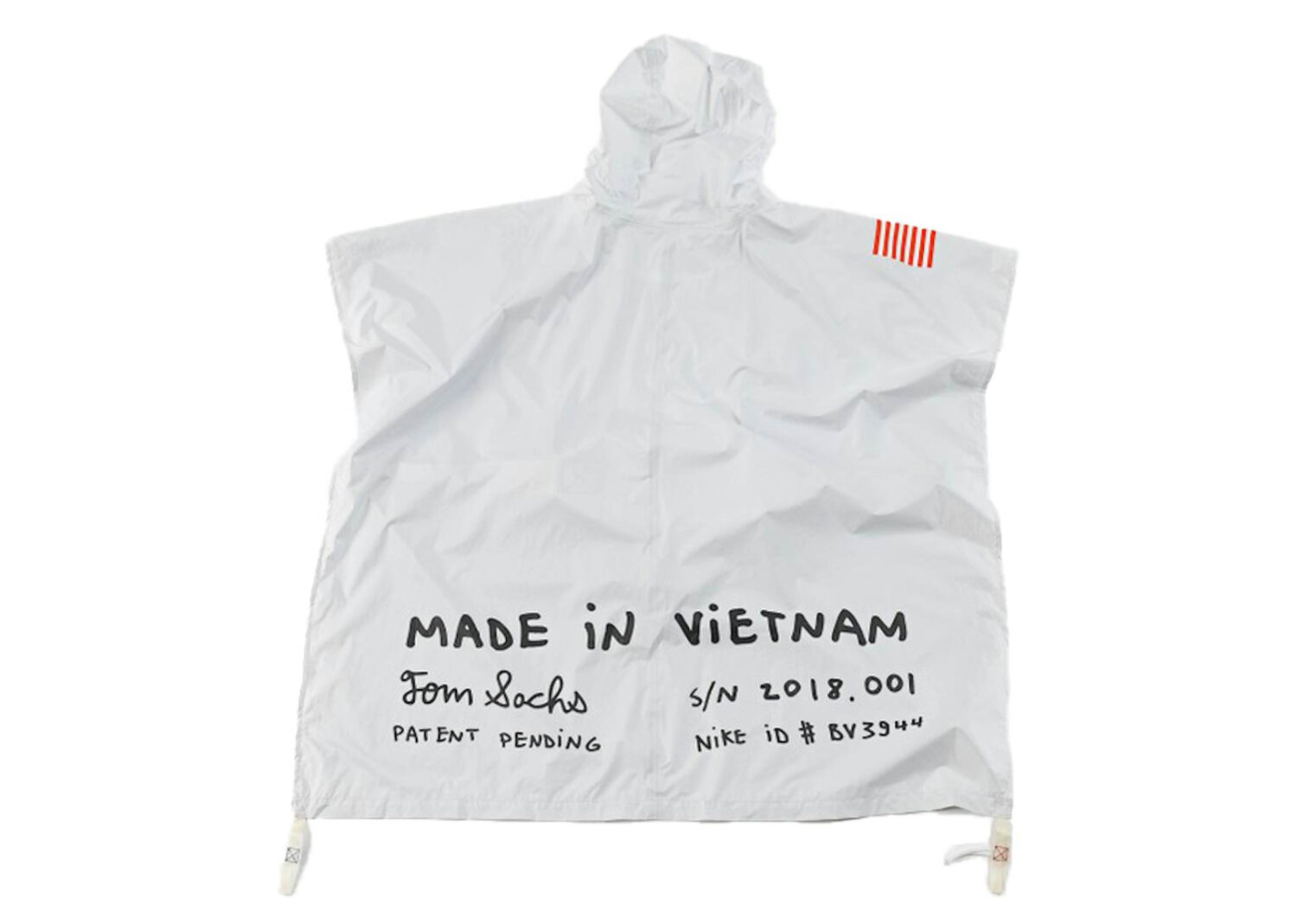 nike x tom sachs exploding poncho white