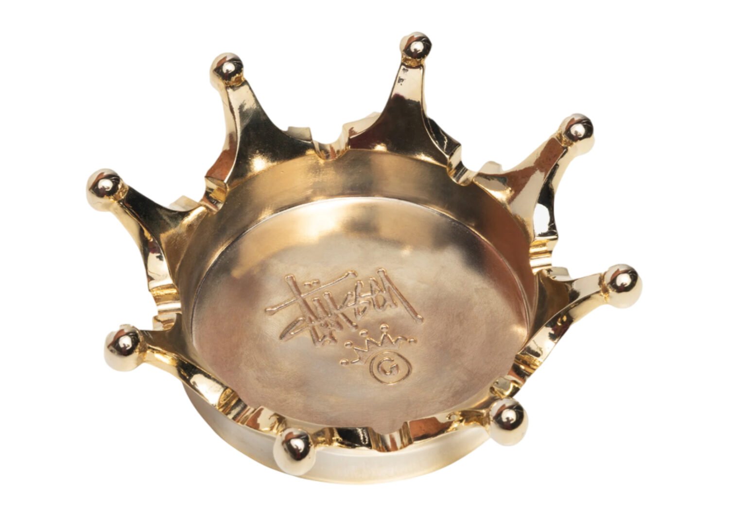 stüssy crown ashtray brass