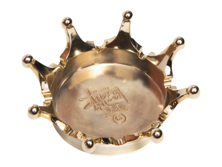 stüssy crown ashtray brass